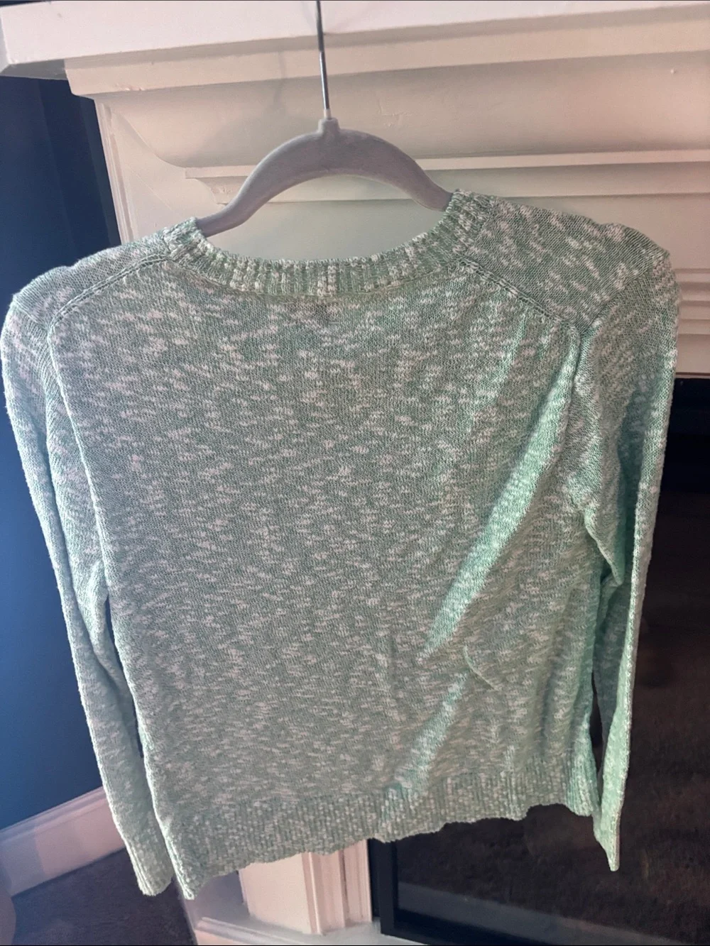 J. Crew Mint Heathered Crewneck Pullover